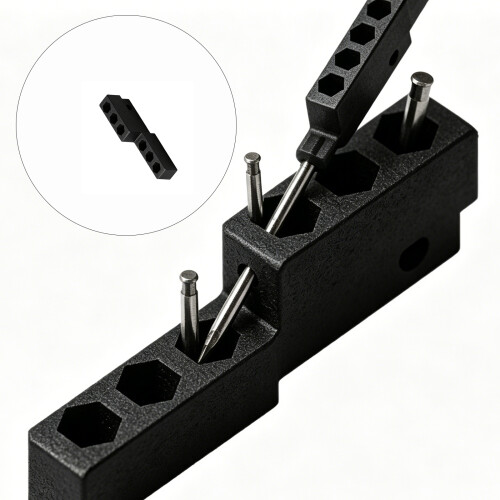 Drill Bit Organizer With 6 Slot Storage Box Perfect For Hex Shank Cutting Tool 2