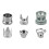Airbrush Cap Crown Hollow Flat Tip Option For Professional and Beginner 7 2