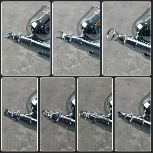Airbrush Cap Crown Hollow Flat Tip Option For Professional and Beginner 7 2