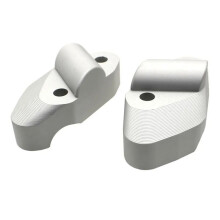 Motorcycle Handlebar Heightening Riser Bar Clamp Mount for Multistrada950 Multistrada 950 1200 S 2017- Silver