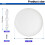 Pack Of 2 Plastic Ceiling Cover Plates For Camera Mounts And Junction Boxes 3
