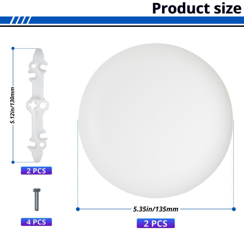 Pack Of 2 Plastic Ceiling Cover Plates For Camera Mounts And Junction Boxes 2