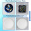 Pack Of 2 Plastic Ceiling Cover Plates For Camera Mounts And Junction Boxes 6