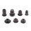 Bike Frame Cable Entry Grommet for Port Coverage, Black Rubber Fit Front 8mm 1 4