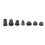 Bike Frame Cable Entry Grommet for Port Coverage, Black Rubber Fit Front 8mm 1 8