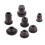 Bike Frame Cable Entry Grommet for Port Coverage, Black Rubber Fit Front 8mm 1 5