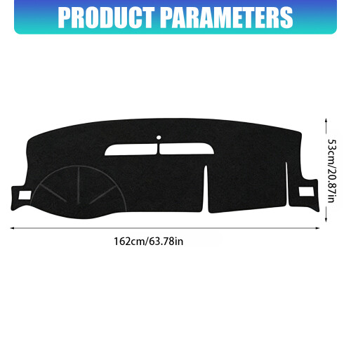 Vehicle Cabin Panel Cover Mat with Full Width Profile Format coffee color 1