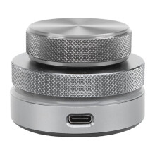 Botão de Controle de Volume 2.4G USB C com Fio, Controlador Multimídia com Luz RGB para Celular, Tablet e PC