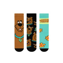(7 UK-11 UK, Multicoloured) Scooby Doo Unisex Adult Character Calf-Length Socks (Pack of 3)