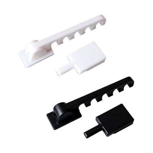 Motorhome Window Limiter with Two Piece Design for Daily Ventilation Control Black 1