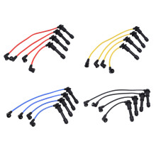 Spark Plugs Ignition Cable Kit For MX5 Mk1 Mk2 Flexible Wire BPE818140A Blue