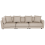 Beliani Sofa 3 Seater SIGTUNA Fabric Beige 1
