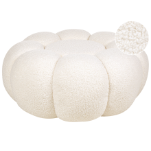 Pouffe BEAUFORT Boucle Off-White