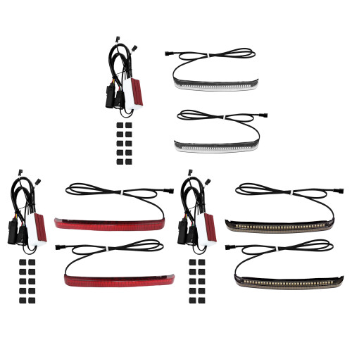 Side Case Light Bar Kit for 2014-2023 Saddlebag Lighting Service Clear 1