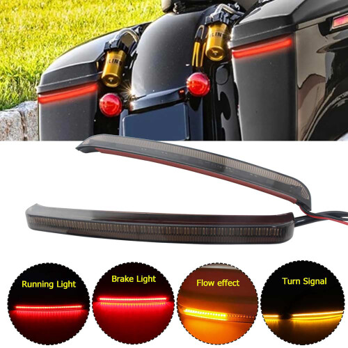 Side Case Light Bar Kit for 2014-2023 Saddlebag Lighting Service Clear 2