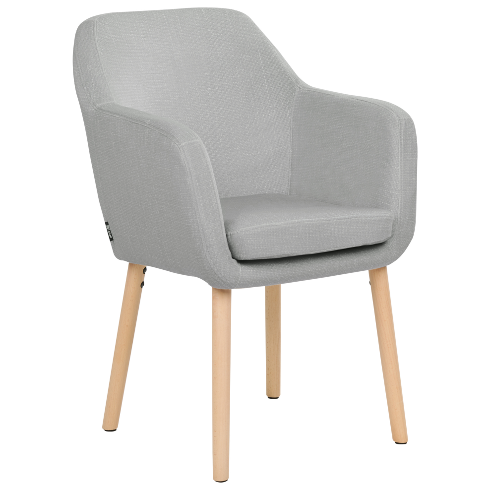 Beliani Dining Chair Yorkville Ii Velvet Grey