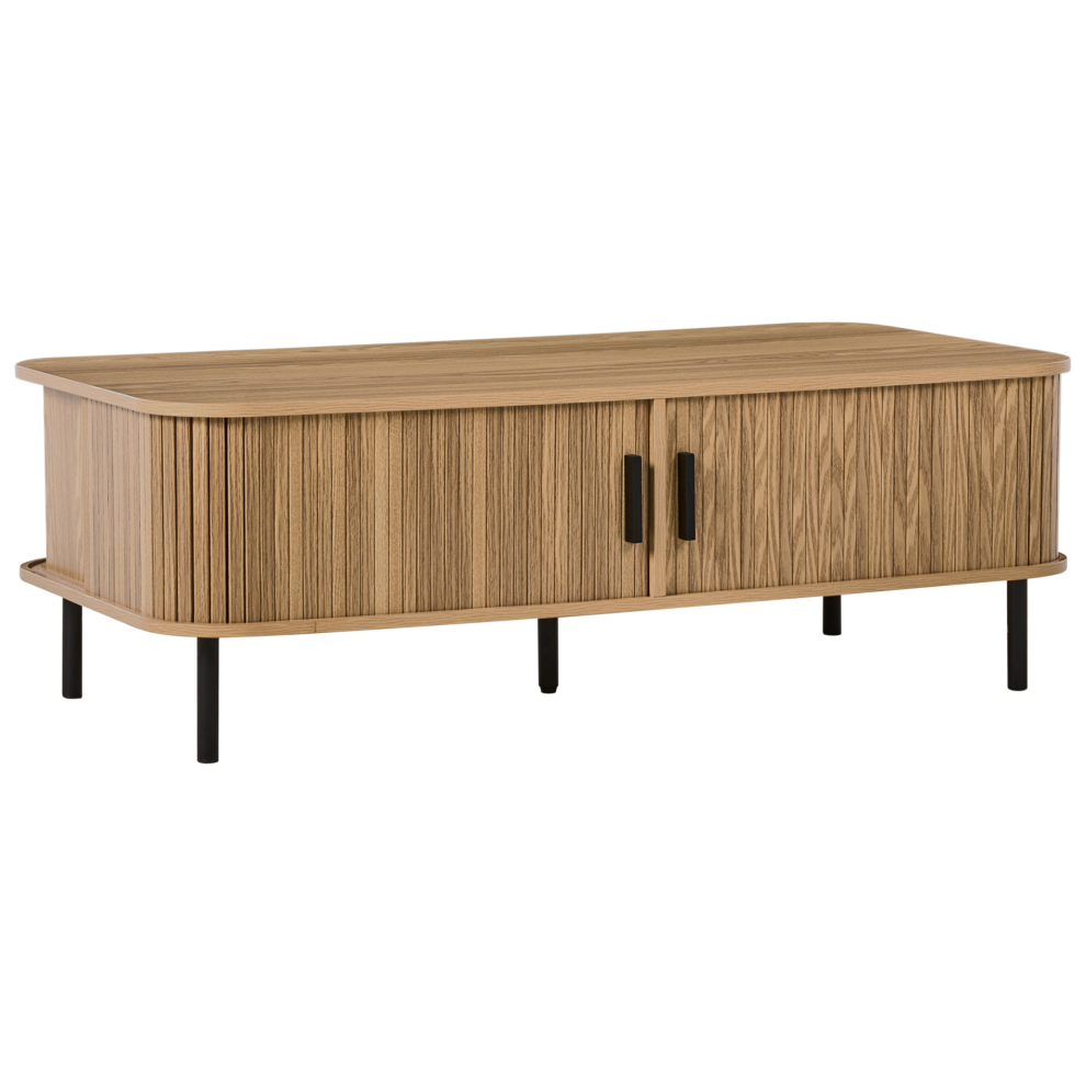 Beliani Coffee Table Bradley Brown With Storage