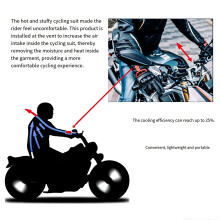 Motorcycle Forearm Sleeve Ventilation Device for Repeated Travel in Warm Weather Red