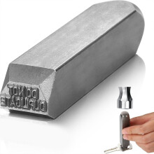 Single Piece Letter Punch for Manual Key Marking and Repair Use