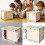 Wooden Front Panel Combination Lock Project Box for Kids and Students Study 2