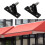 Marine Bimini Top Deck Hinge Base Black Nylon for Awning Mount Replacement 4P 6