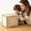 Wooden Front Panel Combination Lock Project Box for Kids and Students Study 6
