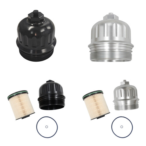 Replacement Fuel Filter Housing Cap Protector 134001 For 2500HD 3500HD Silver 1