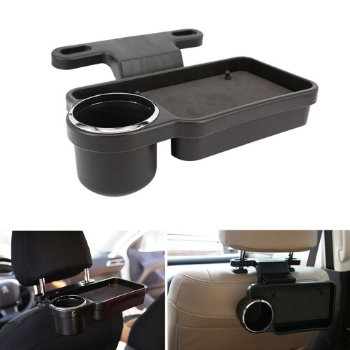 Universal Car Headrest Drink Holder Organizer Foldable Rear for Seat Table Tray 1
