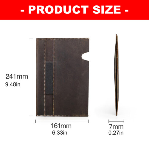 Writing Journal Notebook Sleeve Design with Pen Loop in Genuine Leather Cover 2
