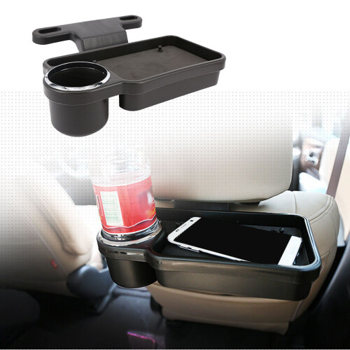 Universal Car Headrest Drink Holder Organizer Foldable Rear for Seat Table Tray 2