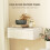 Homcom HOMCOM Wall Mounted Bedside Table with High Gloss Finish and Storage Drawer 5