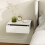 Homcom HOMCOM Wall Mounted Bedside Table with High Gloss Finish and Storage Drawer 8