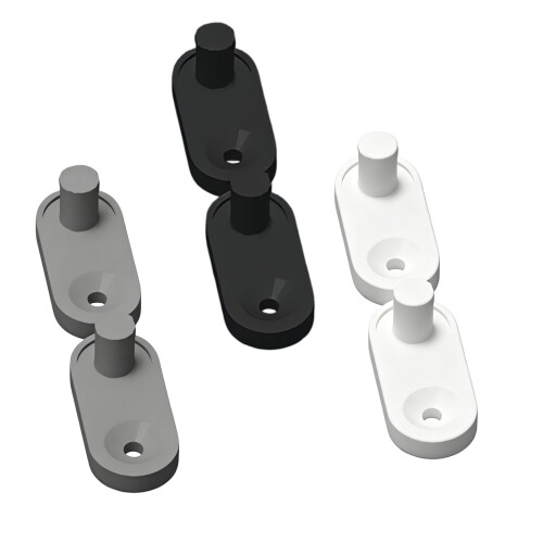 Space Saving Wall Bracket Holders For Chargers Easy Installation No Tool Needed Black 1