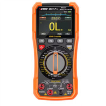 Victor VC9801pro Color Screen Rechargeable Multimeter 1000V/20A 5999Counts NCV/T-RMS Tester with Accessories Type-C Charging