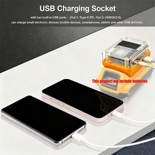 Camping Use Battery Adapter with Screen for Everyday USB Devices Electronics 1