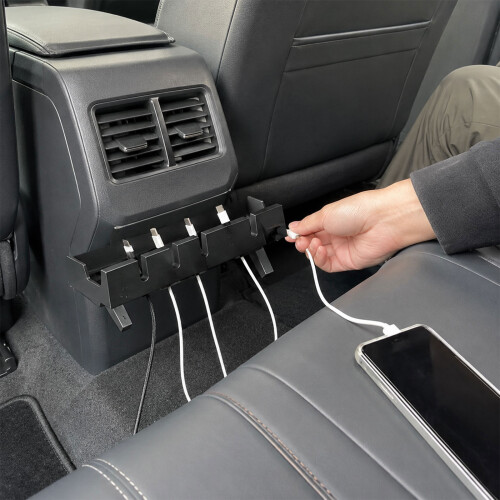 Rear Console Cable Guide with 6 Slots for VS30 Sprinter Backseat Charging Wires 1