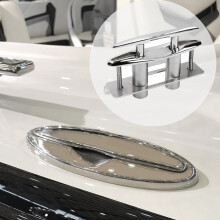 316 Stainless Steel Marine Lift Up Cleat For Boats Featuring Flush Mount Design 10 inches