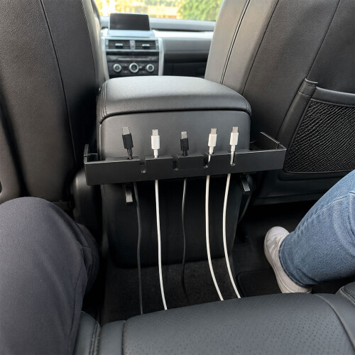 Rear Console Cable Guide with 6 Slots for VS30 Sprinter Backseat Charging Wires 2