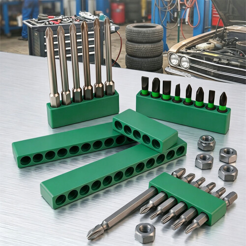 Ergonomic Design Drill Bit Holders with Secure Slots for Smooth Operation 5 holes 2