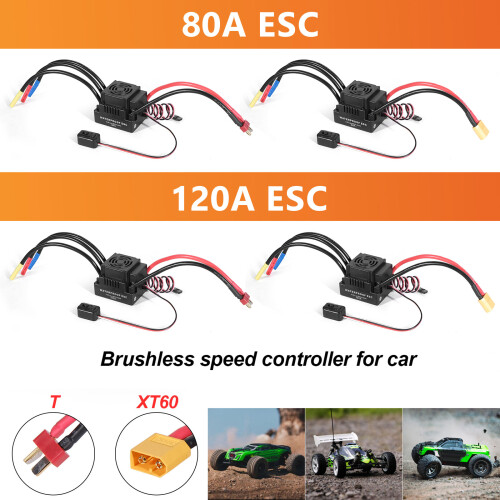120A/80A Model Car Replacement Controller Part for Routine Service Use 120A X T60 plug 2