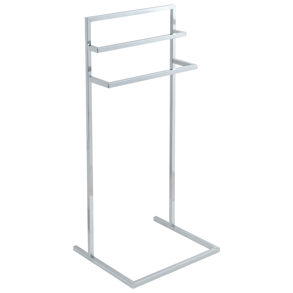 Photos - Football Kit Beliani Towel Stand MELINCUE Metal Silver 