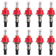 10 Peças de Medidor de Fluxo para Manifold de Aquecimento de Piso, Regulador de Monitoramento Visual de Fluxo para Sistemas de Aquecimento de Piso