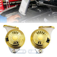Mount Bracket Warning Horn Kit Pair for Daily Traffic Signal Use 12V Silver