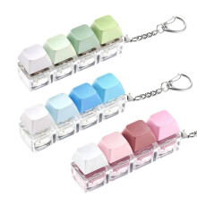 3 Pack Keyboard Fidget Toy - Clicky, Creamy & Silent Stress Relief Fidget Clicker Keychain - Quiet Fidget Toy