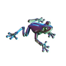 3D Printed Simulated Frog Movable Animal Figurines Toys 3D Printed Toys Home Decor Desktop Ornament for Gifts C