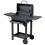 Charcoal BBQ Grill Trolley Matt Black 6