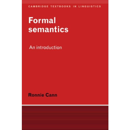 Formal Semantics by Ronnie Cann Paperback Book