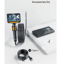Easy Carry Borescope Camera With Photo Feature 200cm Cord For Engine Service 1M
