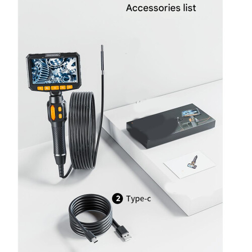 Easy Carry Borescope Camera With Photo Feature 200cm Cord For Engine Service 1M