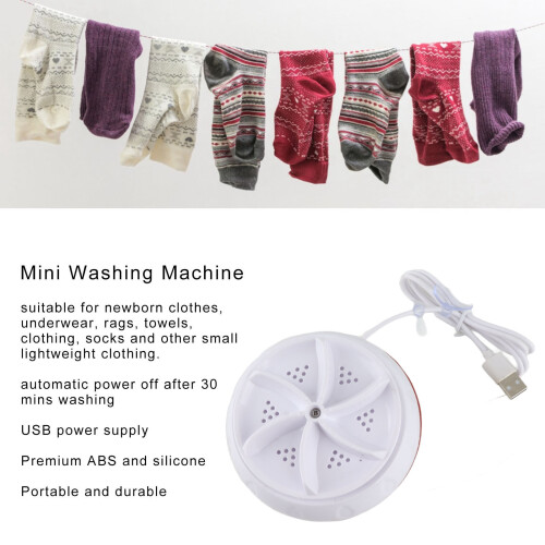 Mini-Reisewaschmaschine USB智能定时自动停止内衣袜子